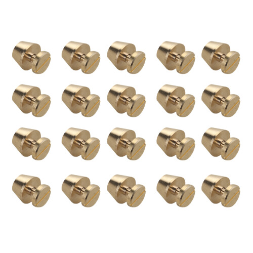 90Pcs Durable Golden Copper Screw Studs for DIY Handbag Crafting 1