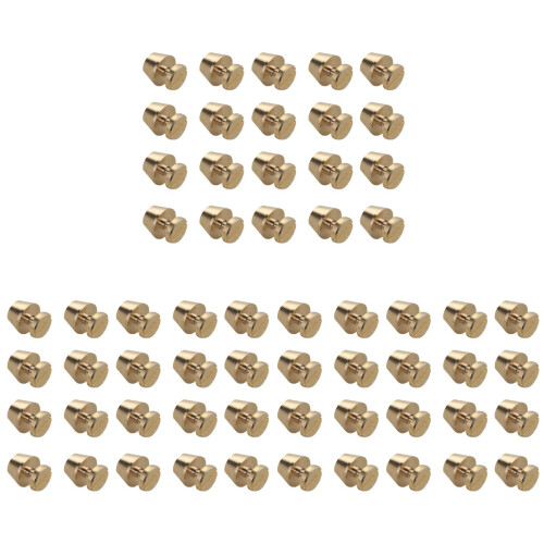 90Pcs Durable Golden Copper Screw Studs for DIY Handbag Crafting 2