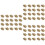 90Pcs Durable Golden Copper Screw Studs for DIY Handbag Crafting 6