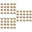 90Pcs Durable Golden Copper Screw Studs for DIY Handbag Crafting 7