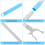 2Pcs Splicing Clothesline Rod Sky-Blue for Home Use 5