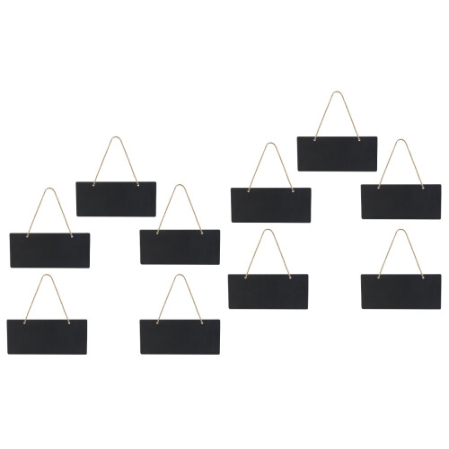 10Pcs Black Mini Blackboard Message Boards for Kids Crafts 2