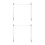 2Pcs Simple Metal Laptop Stand for Desk Silver Computer Holder Riser 11