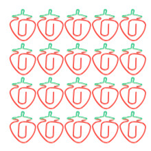 Fruit Shaped Design Paper Clips Eco Friendly Metal Strong Durable Lightweight Portable Cute Office School Supplies