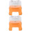 4Pcs Kids Portable Plastic Stool Step Stool Cartoon Style for Home Use 4