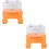 4Pcs Kids Portable Plastic Stool Step Stool Cartoon Style for Home Use 5