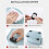 12PCS Self-Adhesive Mini Caster 2.8x4.5cm Black 4