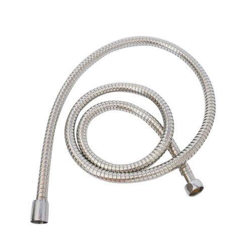3Pcs Shower Hose Stainless Steel Flexible Braided Silver Replacement 1
