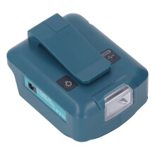 LED Light Design Safe Reliable Charging Outdoor Use Power Source for Makita18V Batteries Lightweight Portable USB Ports Charger Fast Charging