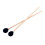 6Pcs Black Wool Felt Head Drum Mallets Durable Bamboo Bass Drum Sticks 3