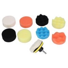 Glazes Foam Drill Buffing Sponge Pads Ultra Fine Finish Buffing Pads Kit Car Polishing Foam Polish Pads Polishing Sponge Wheel Set Soft And Finely