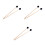 6Pcs Black Wool Felt Head Drum Mallets Durable Bamboo Bass Drum Sticks 4