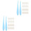 2Sets Assortiment Plastic Spons Schets Penselen Set Voor Tekeningen 8