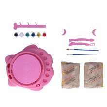 Air Dry Clay Pottery Wheel For Kids – Complete Sculpting Kit With Integrated Tools And2Speed Motor, USB Charging Option For Beginner Artists