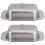 2Pcs Kitchen Silver Butter Storage Plate Stainless Steel 6
