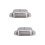 2Pcs Kitchen Silver Butter Storage Plate Stainless Steel 8
