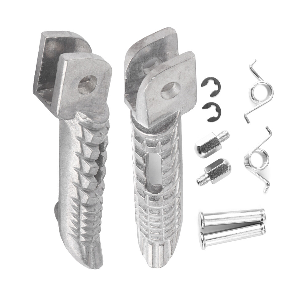 Front Foot Pegs Fit For Suzuki Gsxr Motorcycles Footrest Bracket Set Motorcycle Front Pedal Aluminum Alloy Very Durable Right Left Anti Slip Pedal 9049227933341