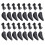 16Paren Verstelbare Plastic Schoenspanners Dames , Zwart 3