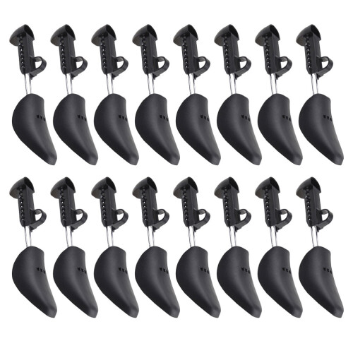 16Paren Verstelbare Plastic Schoenspanners Dames , Zwart 2