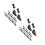 16Paren Verstelbare Plastic Schoenspanners Dames , Zwart 7