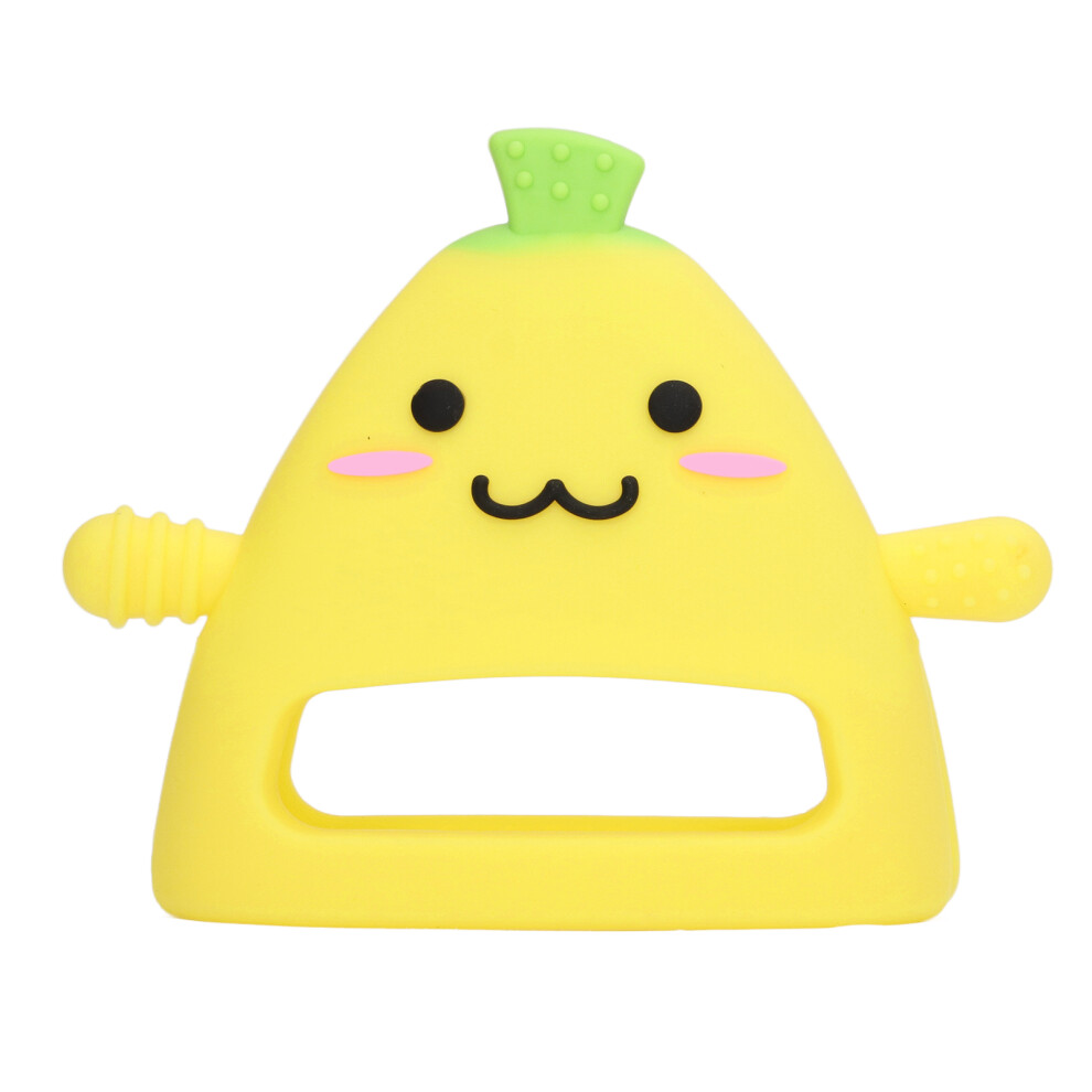 Non Toxic Baby Teether For Gum Massage, Food Grade Silicone Teething Toy With Ergonomic Handles That Encourage Motor Skills And Sensory Growth