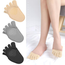 Sweat Absorbing Forefoot Cushion Pads With Breathable Fabric, Soft And Comfortable Inserts For Reduce Friction And Pain Relief, Reusable Anti Slip