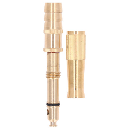 Waterproof Brass Spray Nozzle High Pressure Performance Adjustable Spray Modes Leak Free Connection Durable Rustproof Design Universal Hose