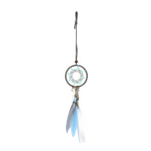 Wood Beads Dream Catcher Car Rearview Mirror Charm Handmade Peaceful Dreams With Mini Stars Ethical Conditions Boho Car Charm Decor Wall Hanging