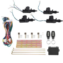 Remote Control Keyless Entry Kit With Trunk Release Central Lock System For12V Vehicles Durable Copper Wiring Led Speaker Outputs Included
