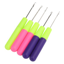 Braid Hair Tool Set Latch Hook Crochet Needles Stainless Steel for Dreadlock Styling DIY Hair Accessories and Carpet Crafts