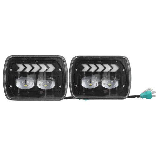 Προβολείς LED Angel Eyes με DRL High Low Beam, πιστοποιημένο από το DOT, αδιάβροχο, plug and play,