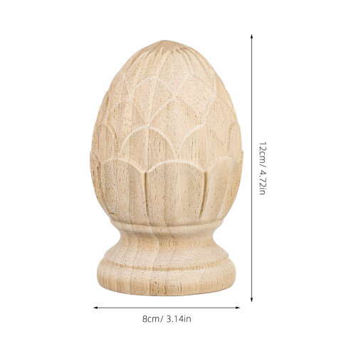 4St Massief Finials Khaki - Decoratieve Trappost Koppen 1