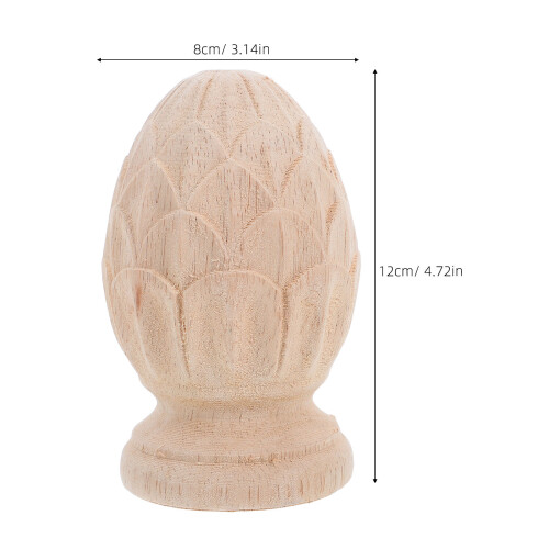 4St Massief Finials Khaki - Decoratieve Trappost Koppen 2