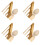 4St Massief Finials Khaki - Decoratieve Trappost Koppen 10