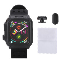Okosóra védőtok állítható szíjjal, ütésálló kialakítással az Apple Watch sorozathoz, vízálló, porálló, strapabíró védővel,