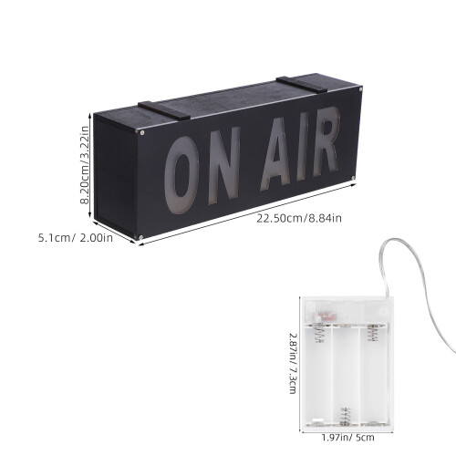 2Pcs Battery Operated on Air LED Sign Light for Decor 1
