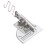 Lockstitch Machine Binding Tool, Curve Edge Folder with Overlock Functionality, Easy to Use Industrial Sewing Attachment in Durable Stainless Steel 1
