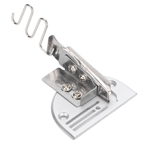 Lockstitch Machine Binding Tool, Curve Edge Folder with Overlock Functionality, Easy to Use Industrial Sewing Attachment in Durable Stainless Steel