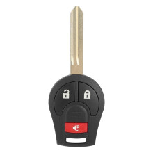 Telecomando di ricambio con chip ID46 per veicoli Nissan, completamente testato e compatibile con diversi modelli. Design del guscio di alta qualità.