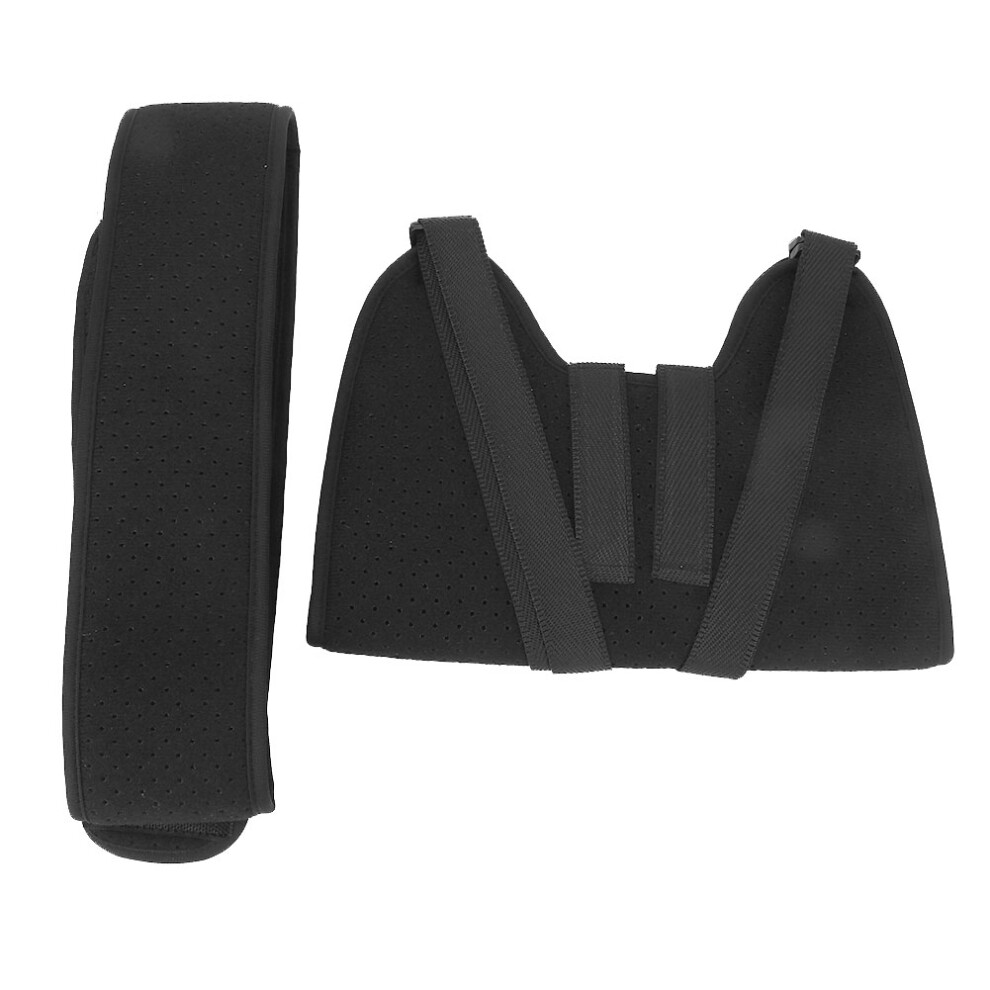 Adjustable Fit Shoulder Abduction Pillow Sling For Rotator Cuff Surgery Recovery With Removable Exercise Ball And Universal Left Right Compatibility