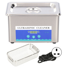 Professional Ultrasonic Cleaning Machine, Adjustable Temperature High Frequency Gentle Yet Powerful Clean Stainless Steel Tank for Jewelry Glasses