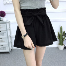 Saia de amarrar na cintura ajustável para o verão, saia tipo saco com cintura alta elástica, bolsos, silhueta favorecedora, tecido respirável e
