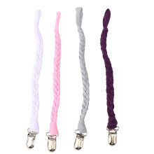 Easy To Use Teething Straps, Baby Pacifier Holder With Durable Clip Non Toxic Handmade Braided Universal Fit Safe Material Unisex Design
