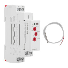 Athshealaitheoir Teirmeastat Digiteach Grád Tionsclaíoch Rialú Teochta AC DC24V240V Le Diagnóisic LED Foláireamh Teochta Ard Íseal 35mm