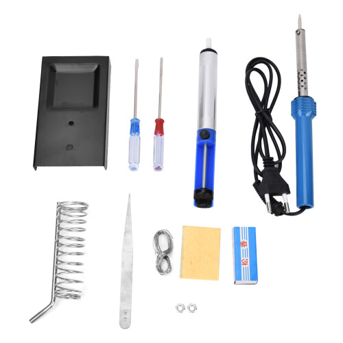 Soldering Iron Kit With Fast Heating Adjustable Temperature And Replaceable Tips Led Digital Display Premium Components For Mobile Phone Pc Tablet