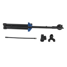 Folds Flat Microphone Stand With Adjustable Height Gooseneck Microphone Stand Boom Arm Sturdy Steel Construction Tripod Base Mic Clips For Musicians