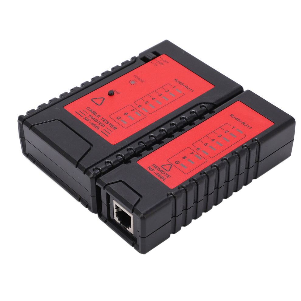 Easy To Read Led Display Network Cable Tester Bnc Rj45rj11multi Tester With Audible Result Notifier For Fast Fault Detection And Seamless Network 9448483747738
