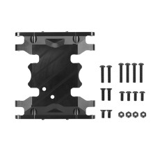 Rc Servo Mount Bracket Aluminum Alloy Gearbox Base Anodized Aluminum Cnc Precision Machining Easy To Upgrade Metal Servo Mount For Scx10Ii