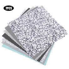 Polka Dots Stripes Gingham Cotton Fabric Squares Patchwork Fabric Bundle Soft And Nontoxic Scrapbooking Quilting Different Patterns Breathable Eco