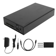 Carcasă externă pentru hard disk, aliaj de aluminiu, USB 3.0, suport pentru cititor de carduri CFast, disipare rapidă a căldurii, carcasă SATA